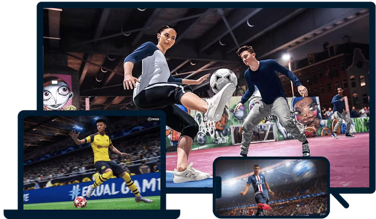 FIFA p&aring; et utvalg av enheter.