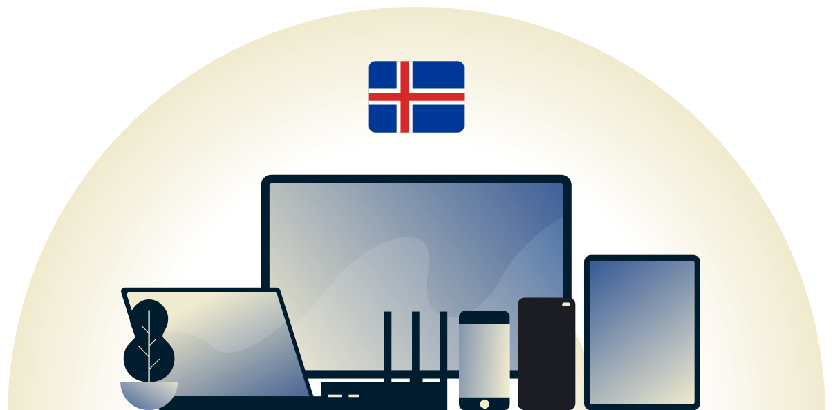 VPN pour l'Islande prot&eacute;geant une vari&eacute;t&eacute; d'appareils.